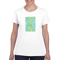 Relax t-shirt personalizzata donna digitalshirt bianco