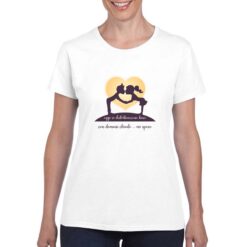 Si distribuiscono Baci t-shirt personalizzata donna digitalshirt bianco