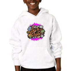 Si Ricomincia! felpa con cappuccio personalizzata bambino digitalshirtbianco