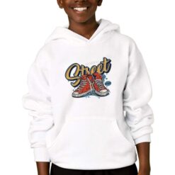 Street felpa con cappuccio personalizzata bambino digitalshirtbianco
