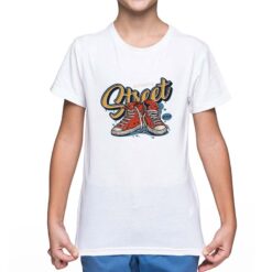 Street t-shirt personalizzata bambino digitalshirt bianca