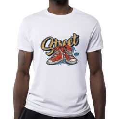 Street t-shirt personalizzata uomo digitalshirt bianca