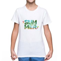 Summer2 t-shirt personalizzata bambino digitalshirt bianca