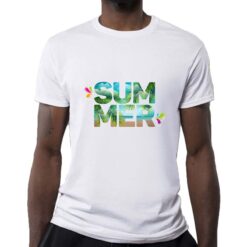 Summer2 t-shirt personalizzata uomo digitalshirt bianca