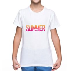 Surf Sommer t-shirt personalizzata bambino digitalshirt bianca
