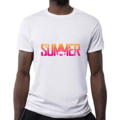 Surf Sommer t-shirt personalizzata uomo digitalshirt bianca