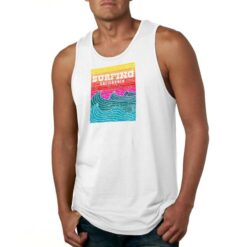 Surfing California canotta personalizzata uomo digitalshirt bianca