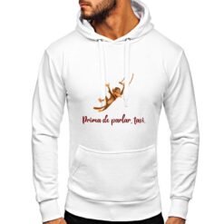 Tasi felpa con cappuccio personalizzata uomo digitalshirt bianca