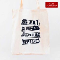 Ciclista shopper personalizzata digitalshirt cotone organico