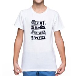 Ciclista t-shirt personalizzata bambino digitalshirt bianca