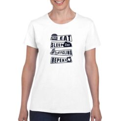 Ciclista t-shirt personalizzata donna digitalshirt bianco