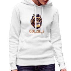 Godzilla felpa con cappuccio personalizzata donna digitalshirt bianca.jpg