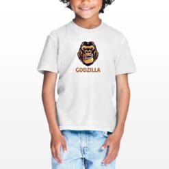 Godzilla t-shirt personalizzata bambino digitalshirt bianca