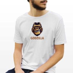 Godzilla t-shirt personalizzata uomo digitalshirt bianca