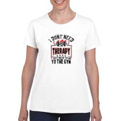 Gym t-shirt personalizzata donna digitalshirt bianco
