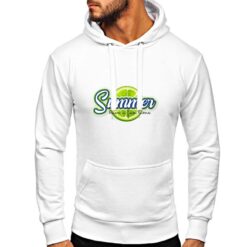 Lime Summer felpa con cappuccio personalizzata uomo digitalshirt bianca