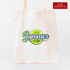 Lime Summer shopper personalizzata digitalshirt cotone organico