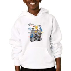 Monster felpa con cappuccio personalizzata bambino digitalshirtbianco