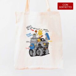 Monster shopper personalizzata digitalshirt cotone organico