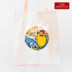 Monster Skate shopper personalizzata digitalshirt cotone organico