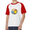 Monster Skate t-shirt bicolor personalizzata bambino digitalshirt rossa