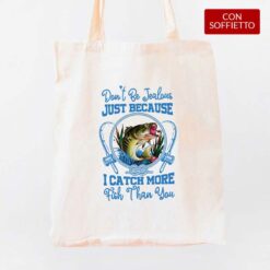Pesca shopper personalizzata digitalshirt cotone organico