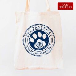 Pet Passport shopper personalizzata digitalshirt cotone organico