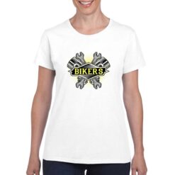 Pistoni Incrociati t-shirt personalizzata donna digitalshirt bianco