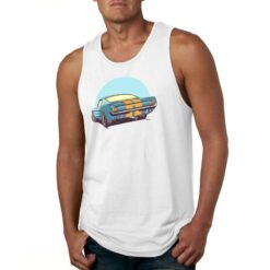 Vintage Car canotta personalizzata uomo digitalshirt bianca