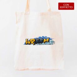 Wroom shopper personalizzata digitalshirt cotone organico
