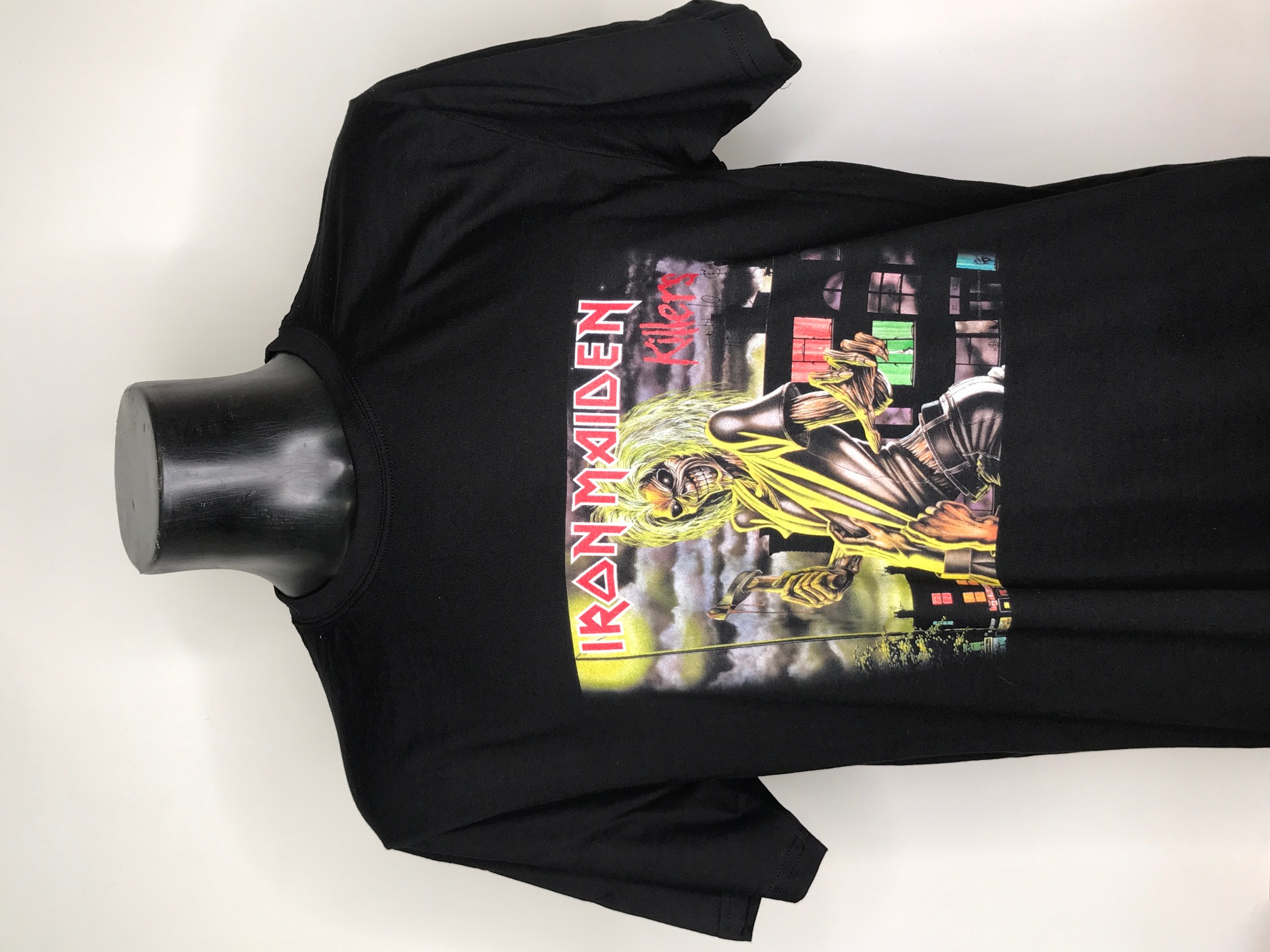stampa su maglietta nera iron maiden Digitalshirt