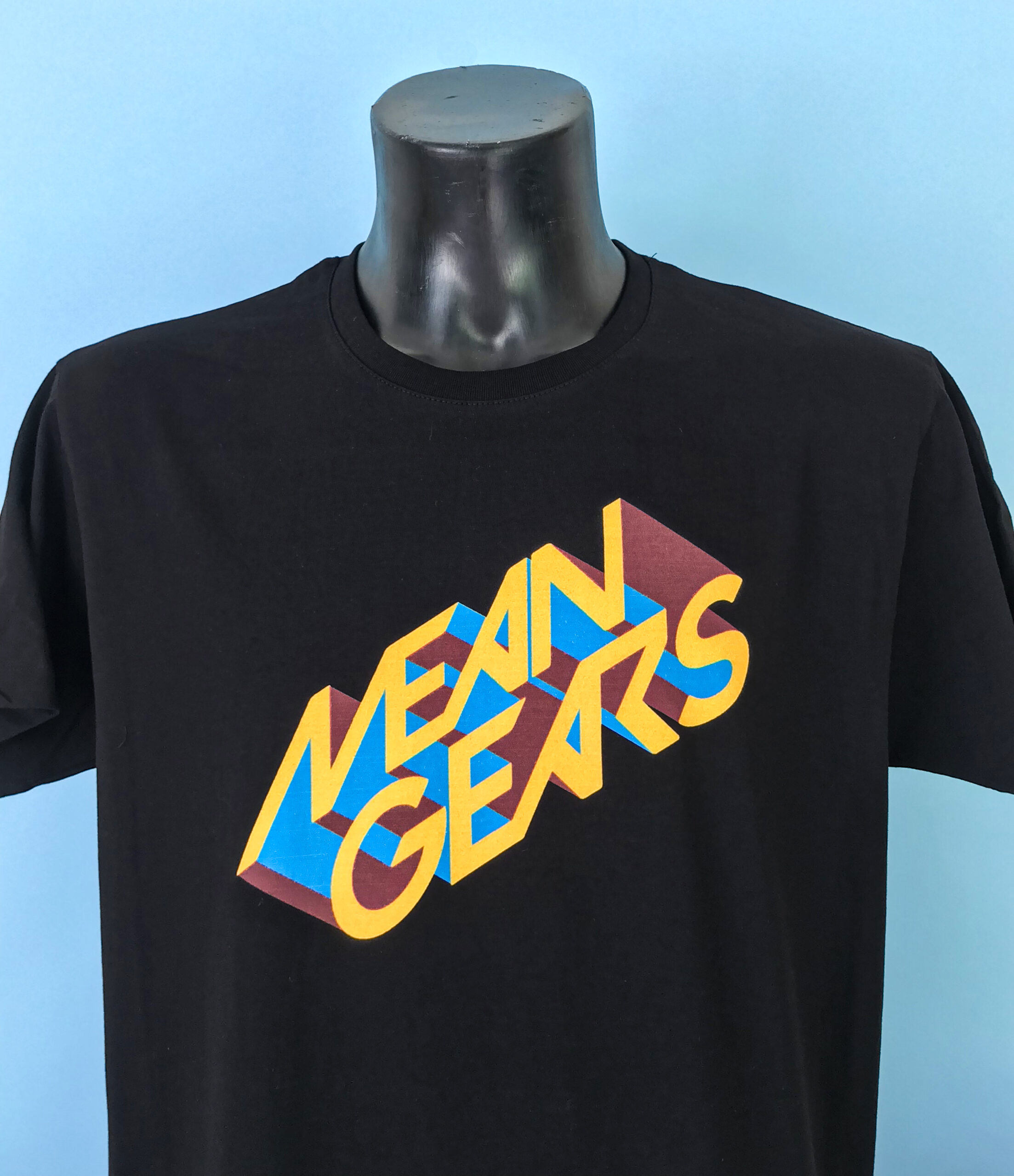 stampa su maglietta nera Mean Gears Digitalshirt