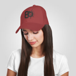 cappello in cotone colore Rosso stampata in digitale con grafica  da Digitalshirt