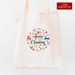 Shopper con soffietto stampata in digitale con grafica CTM042 da Digitalshirt