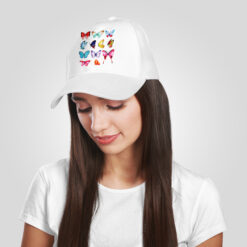 cappello in cotone colore Bianco stampata in digitale con grafica  da Digitalshirt