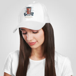 cappello in cotone colore Bianco stampata in digitale con grafica  da Digitalshirt