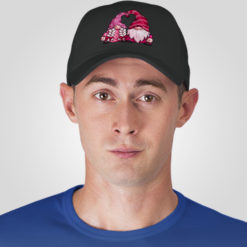 cappello in cotone colore Nero stampata in digitale con grafica Gnomi in amore da Digitalshirt