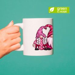 Tazza in ceramica stampata in digitale con grafica Gnomi in amore da Digitalshirt