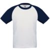 maglietta baseball bicolor blu bianco| digitalshirt.it