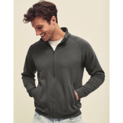 Felpa full zip colore bianco modello |digitalshirt.it