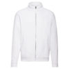 Felpa full zip colore bianco| digitalshirt.it