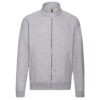 Felpa full zip colore bianco grigio melange | digitalshirt.it