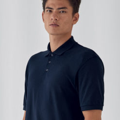 Polo da Uomo Manica Corta tre bottoni blu da personalizzare | digitalshirt