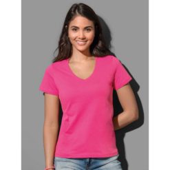 Maglietta scollo V modella cotone |digitalshirt