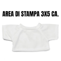 area di stampa su maglietta per peluche personalizzabile Digitalshirt
