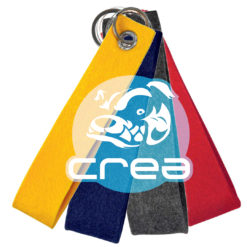 portachiavi di diversi colori in feltro