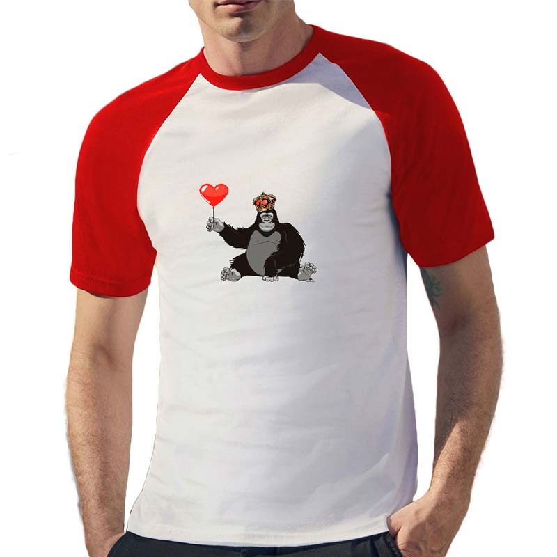 T-shirt stampata personalizzata I Heart Love da uomo T-shirt